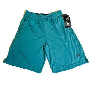 RUSSELL BOYS RS CORE Solid Shorts Aqua Hayes Alexa Haze Large 10–12 Dri-Power